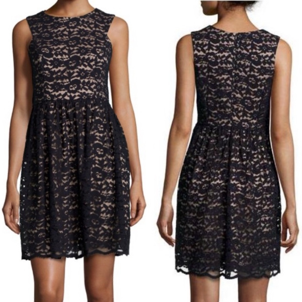 Modcloth Ivy + Blu Lace Sheath Sleeveless Cocktail Dress